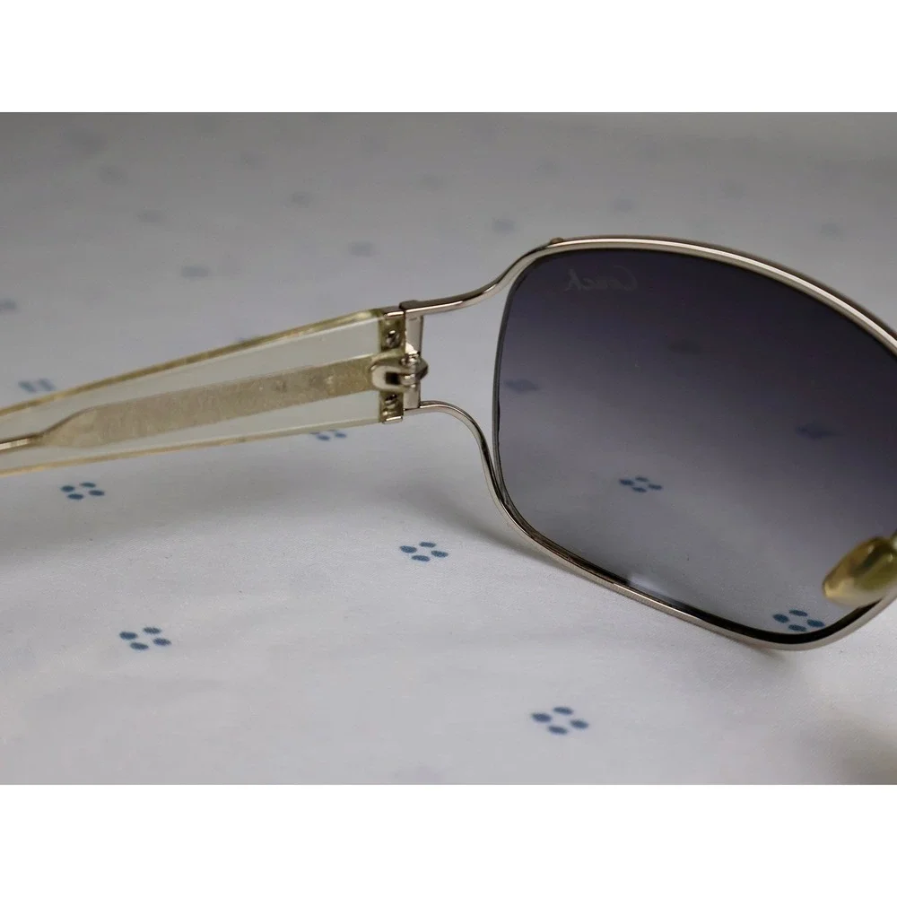 Coach ALYSSA S565 Crystal Sunglasses Designer Silver Frames Eyewear Women's Y2K‎ - Picture 4 of 13